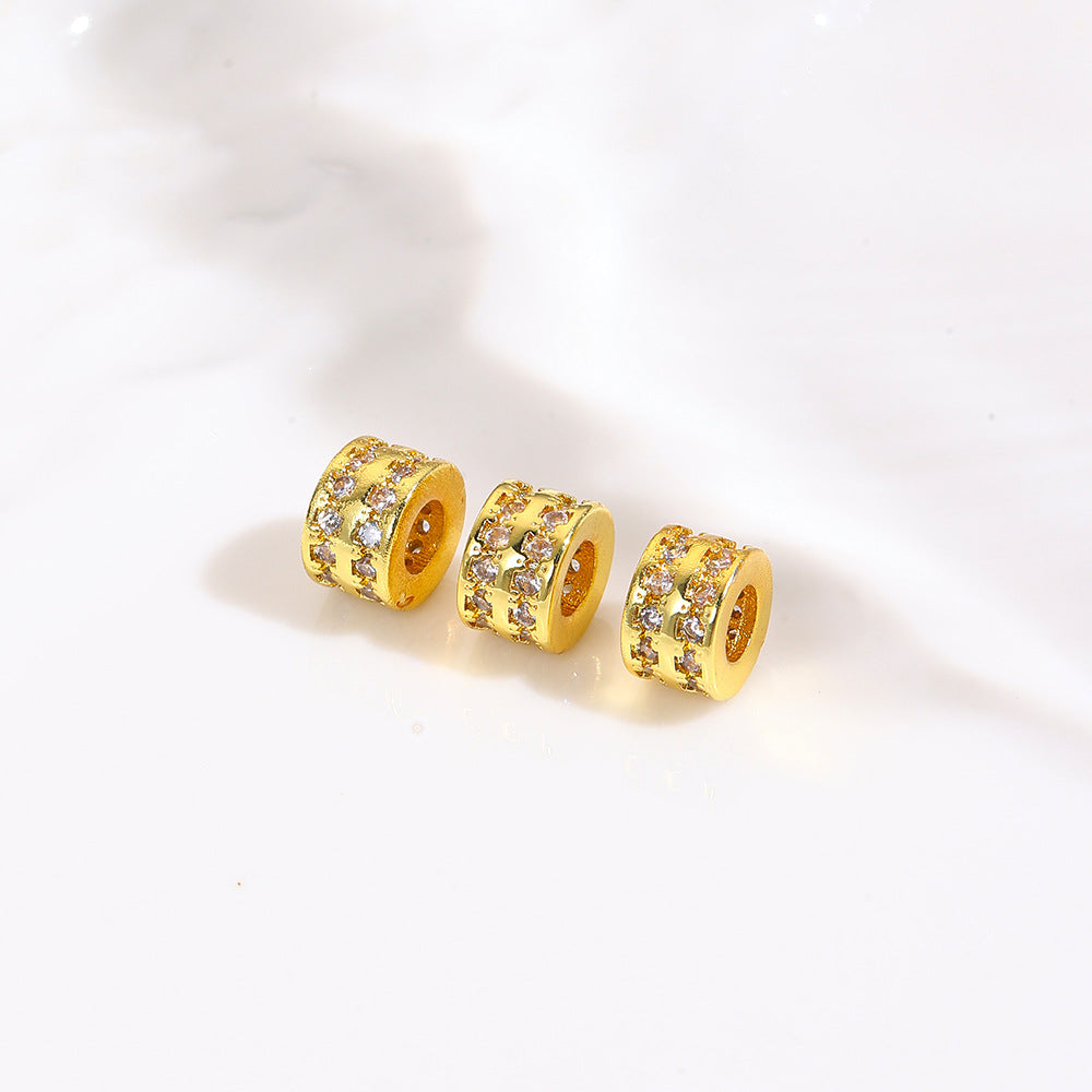 Tarnish-Resistant 18K Gold Plated Copper Spacer Beads | DIY Loose Beads for Bracelets/Necklaces - Crystal Pearl Jewelry Findings