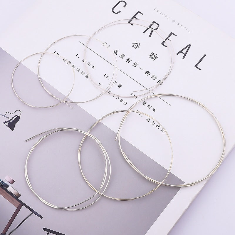 925 Sterling Silver Beading Wire - Versatile DIY Craft Wire for Bracelet Necklace Jewelry Supplies