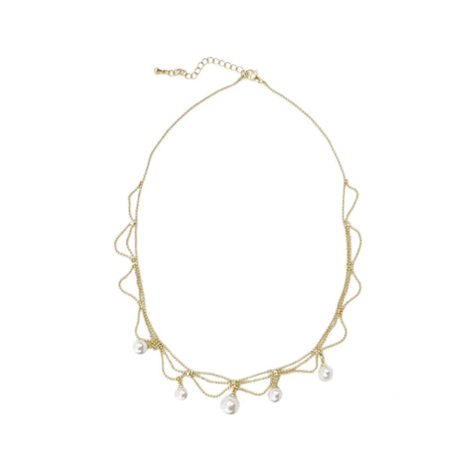 Vintage French Style Multi-Layer Pearl Choker - Elegant Tassel Necklaces for Women