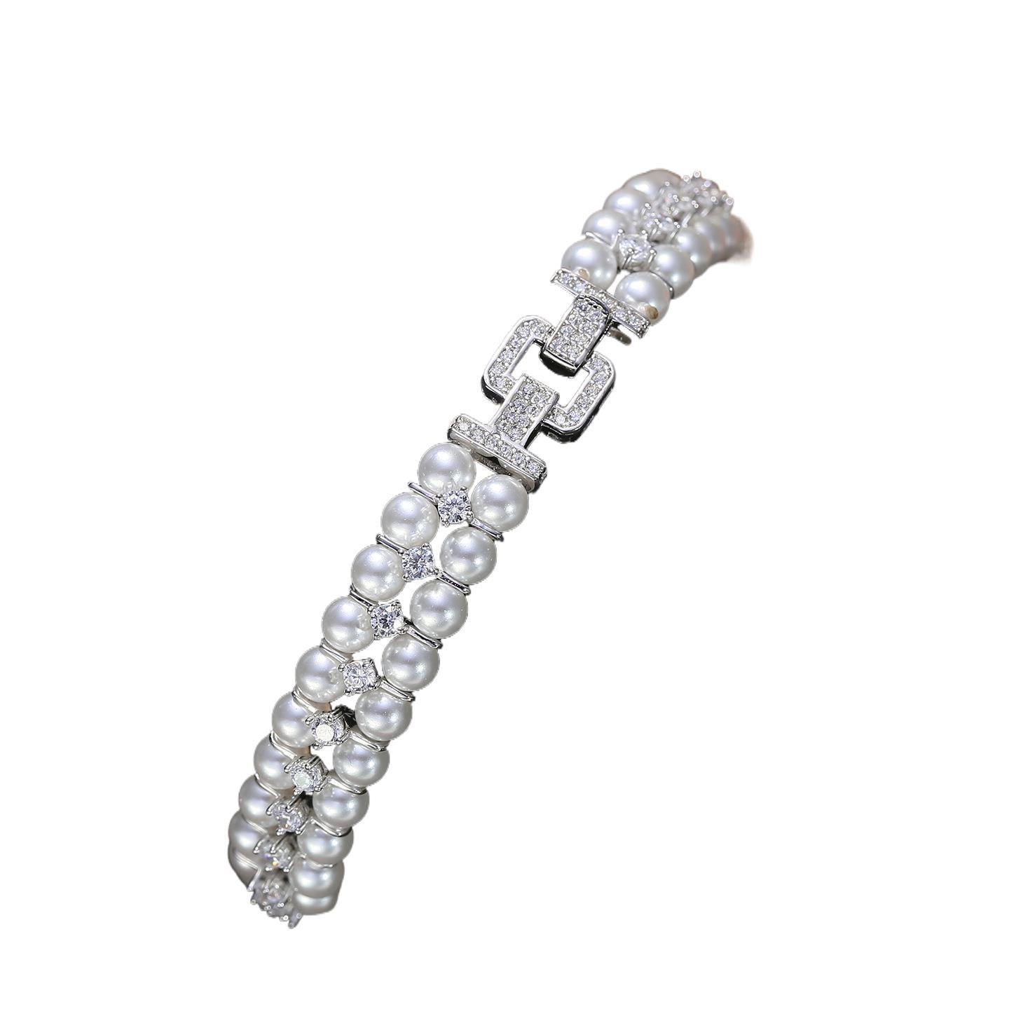 S925 Sterling Silver Double-Row Jewelry Clasps & 3-4mm Spacers - DIY Pearl Beading Findings