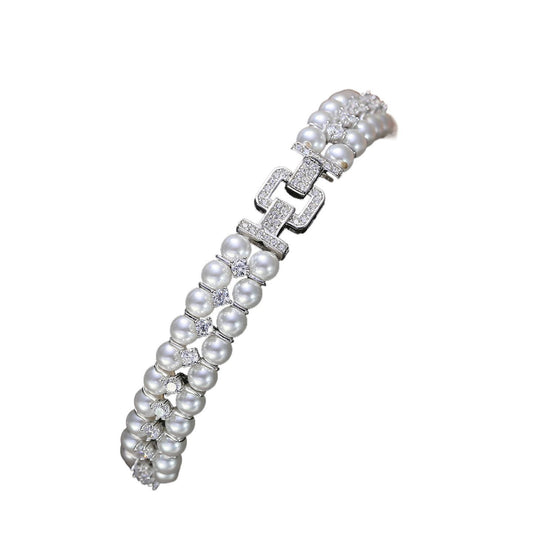S925 Sterling Silver Double-Row Jewelry Clasps & 3-4mm Spacers - DIY Pearl Beading Findings