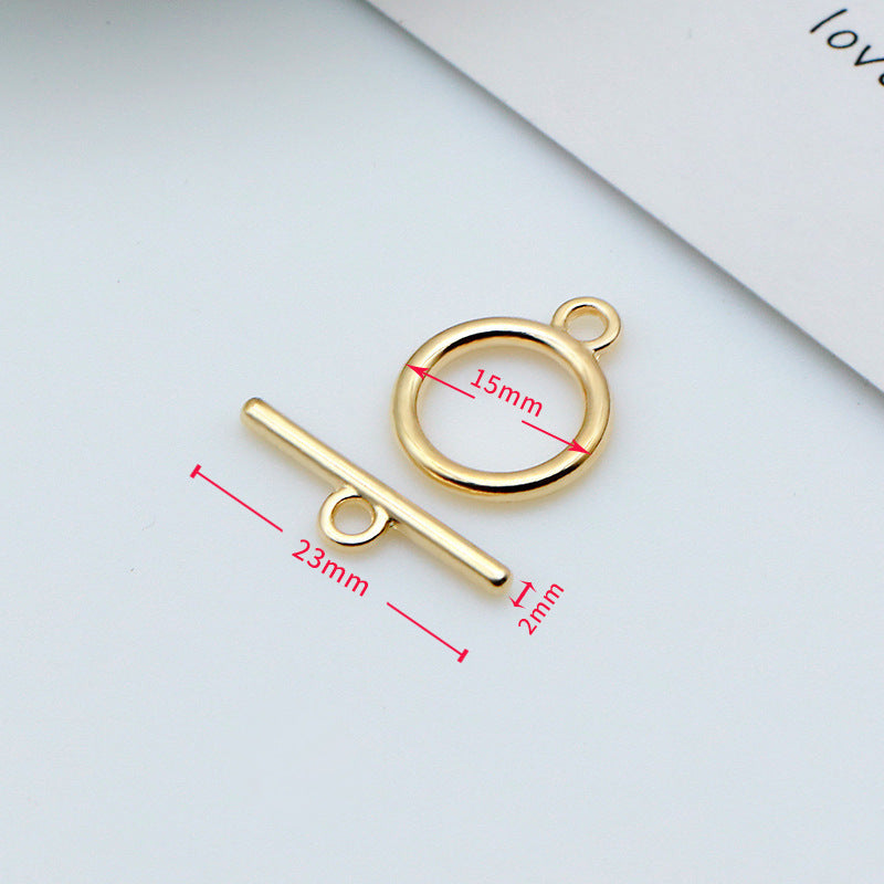 Multi-Size OT Clasp | Polished Jewelry End Clasp for Pearl Necklaces Bracelets | DIY Jewelry Findings Wholesale