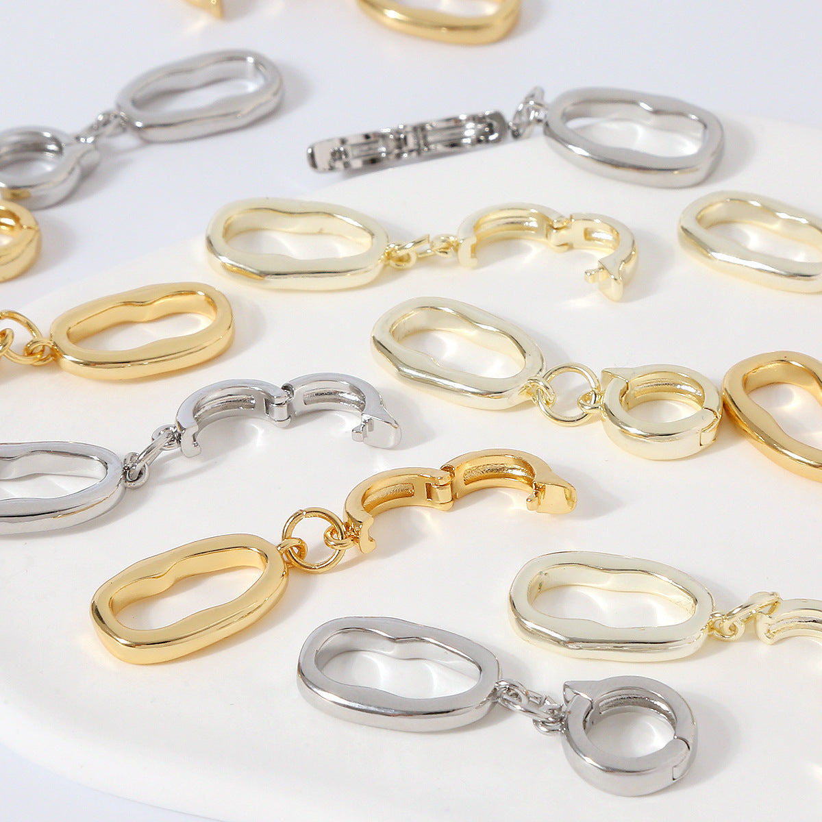 18K Real Gold Plated Universal Necklace Clasps