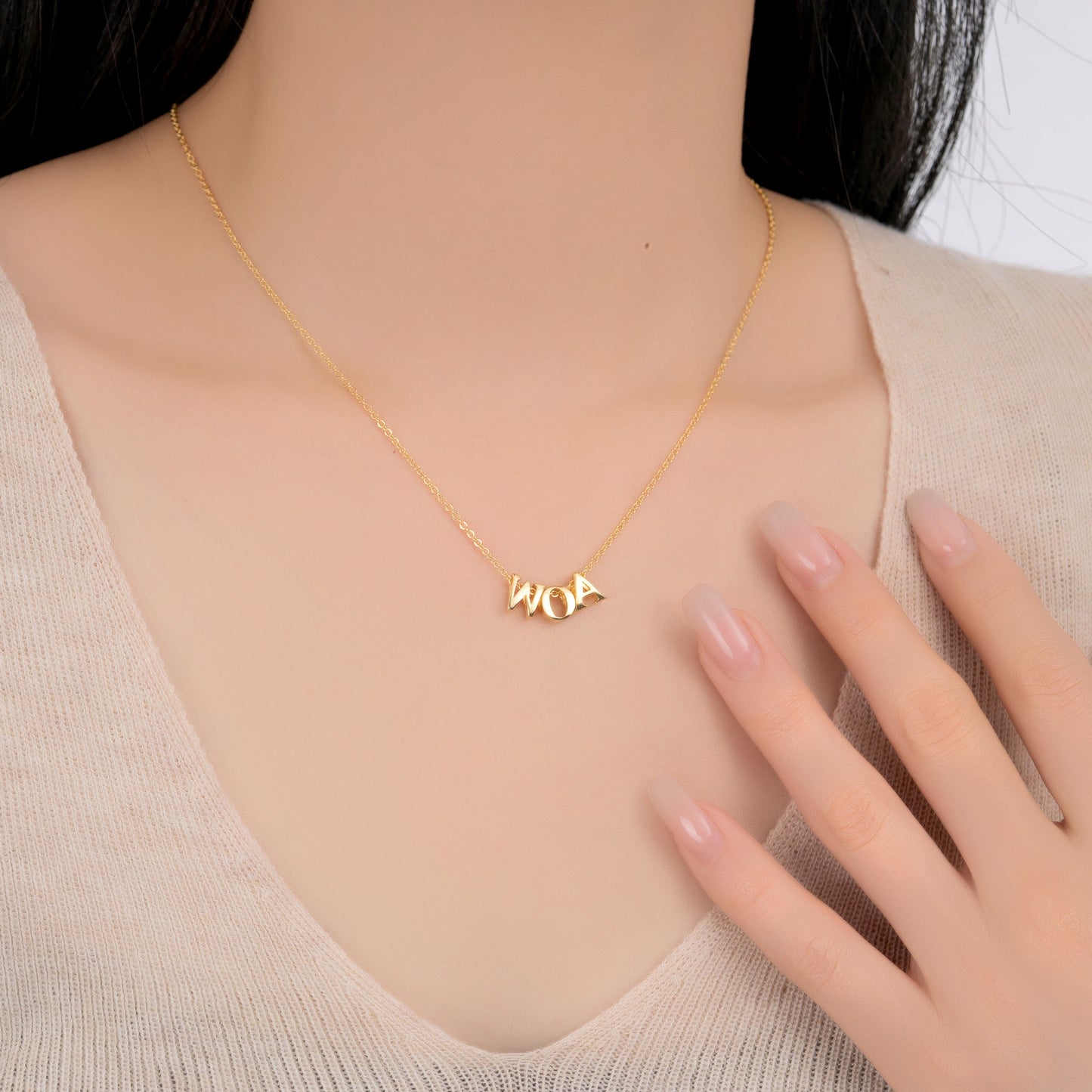 S925 Sterling Silver Hollow 26-Letter Pendants | DIY Personalized Name Chokers - Trendy European & American Jewelry