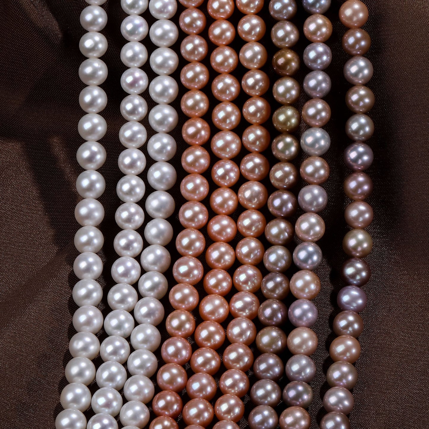 7mm Round Freshwater Pearl Semi - Finished Beads High Luster Slightly Flawed for DIY Necklace Jewelry Making