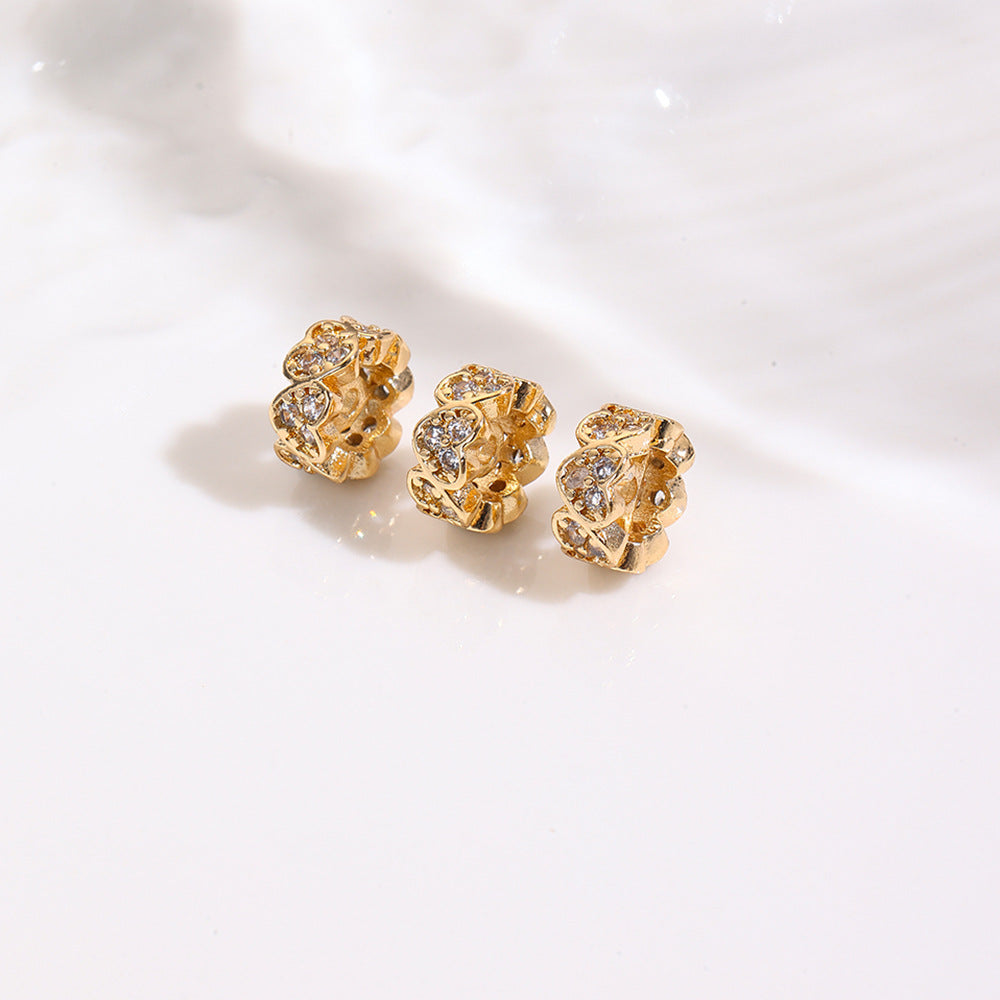 Tarnish-Resistant 18K Gold Plated Copper Spacer Beads | DIY Loose Beads for Bracelets/Necklaces - Crystal Pearl Jewelry Findings