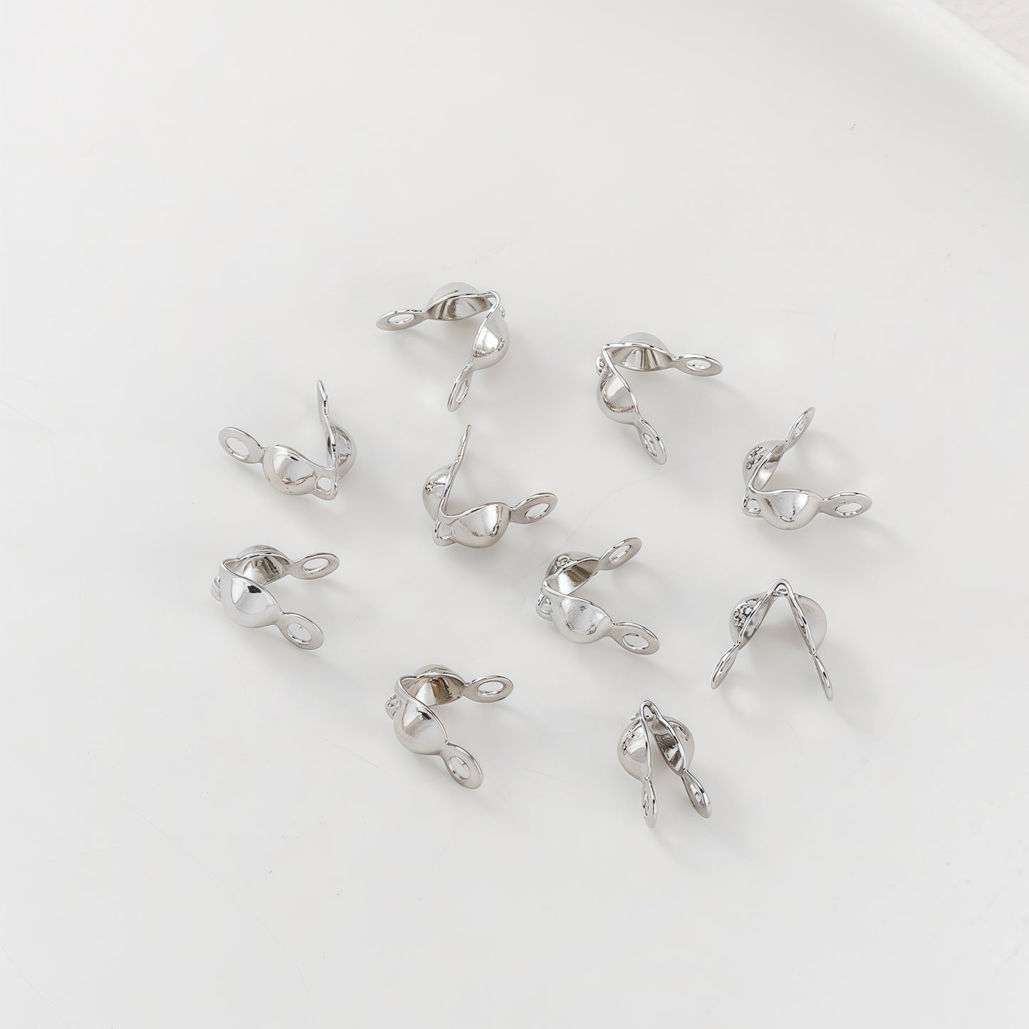 14K Gold Plated Positioning Tube End Clasps | Wholesale DIY Jewelry Findings for Necklaces/Bracelets - Crushable Beads