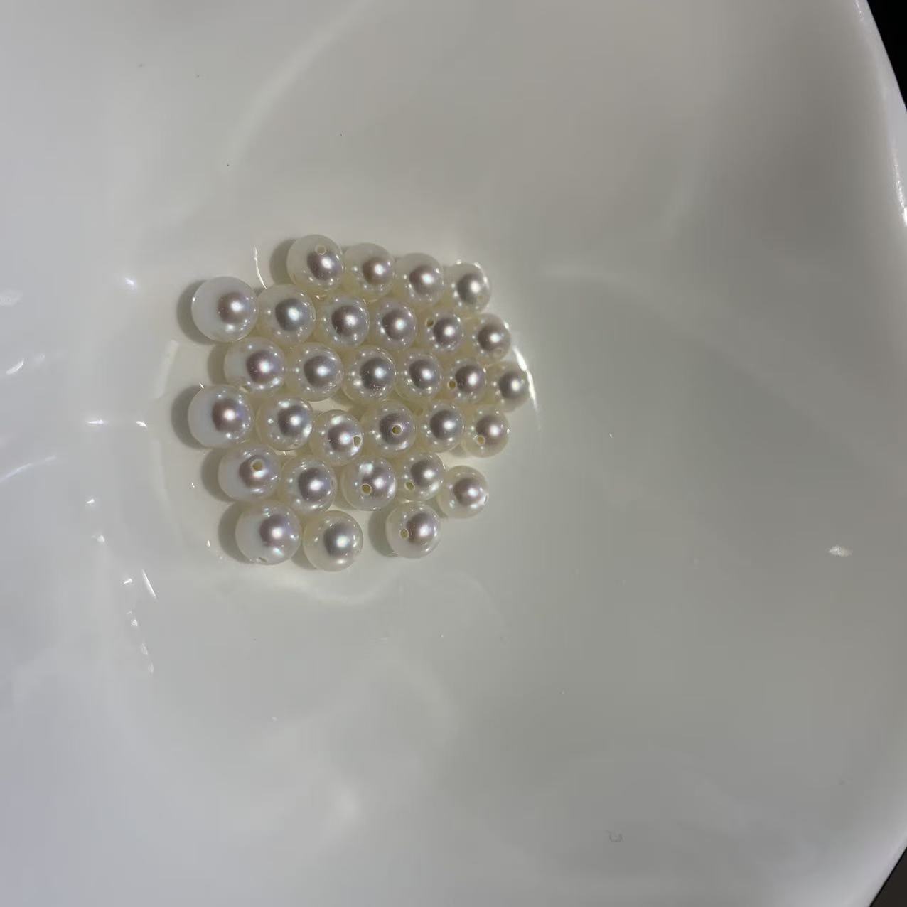 4-5mm Freshwater AK Loose Pearls - High Shine Near Round Full-Hole Beads for DIY Bracelet Earrings