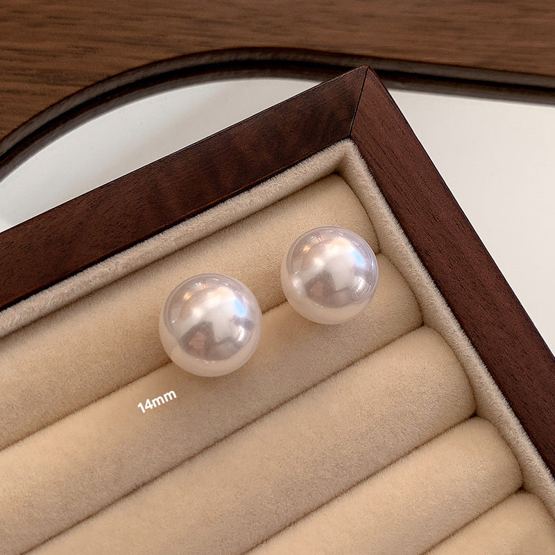 2026 New S925 Sterling Silver Pearl Stud Earrings - Dainty Luxury Versatile Elegant Women's Handmade Earrings