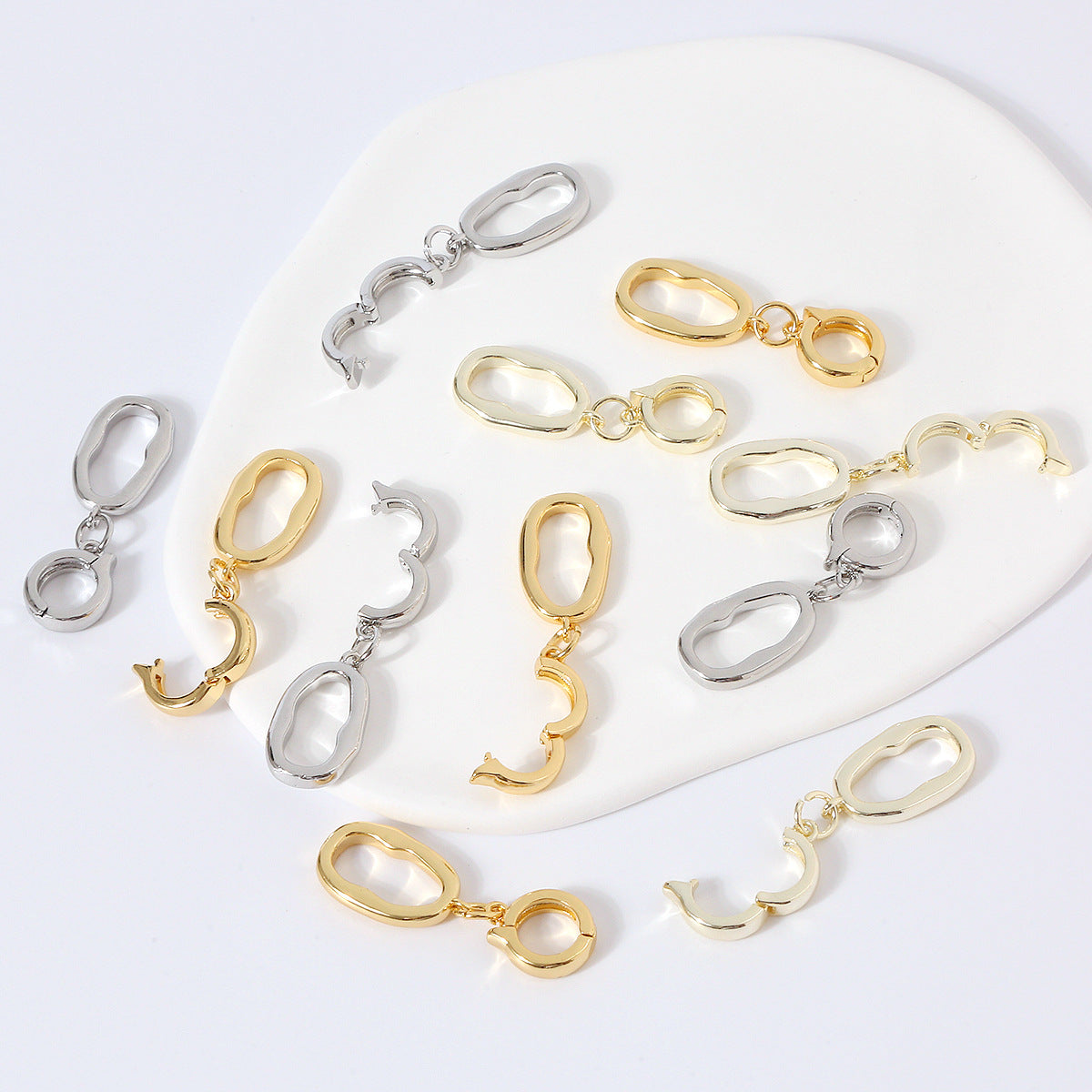 18K Real Gold Plated Universal Necklace Clasps