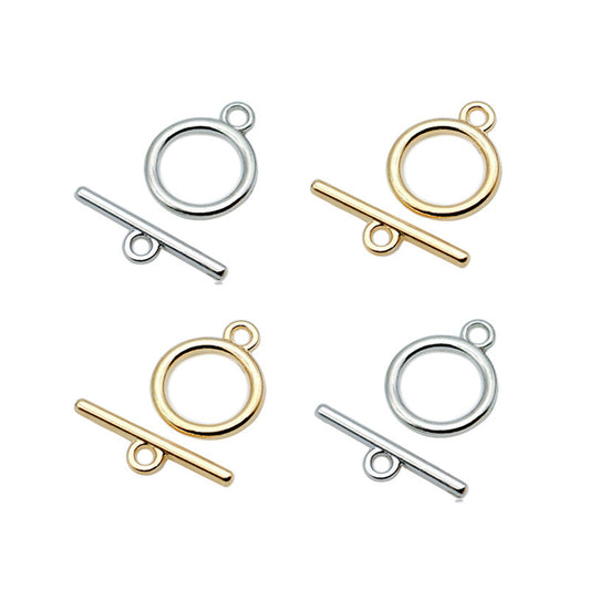 Multi-Size OT Clasp | Polished Jewelry End Clasp for Pearl Necklaces Bracelets | DIY Jewelry Findings Wholesale