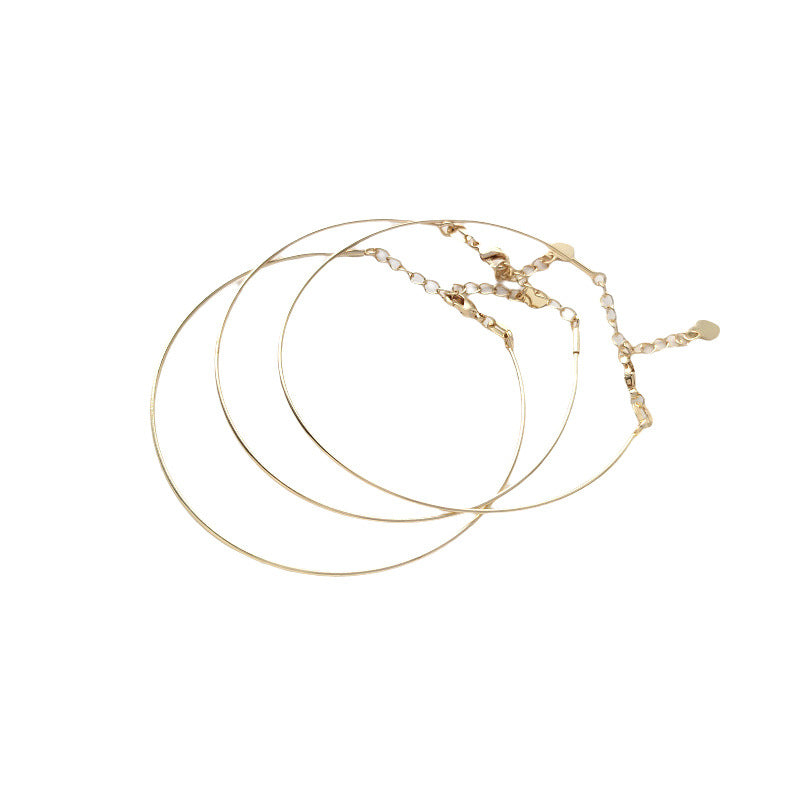 14K Gold Filled Screw Copper Wire Bangle
