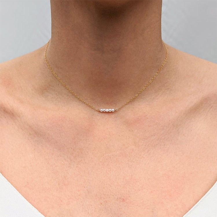 18K Gold Plated Titanium Steel - Tarnish Resistant Natural Freshwater Pearl Necklace