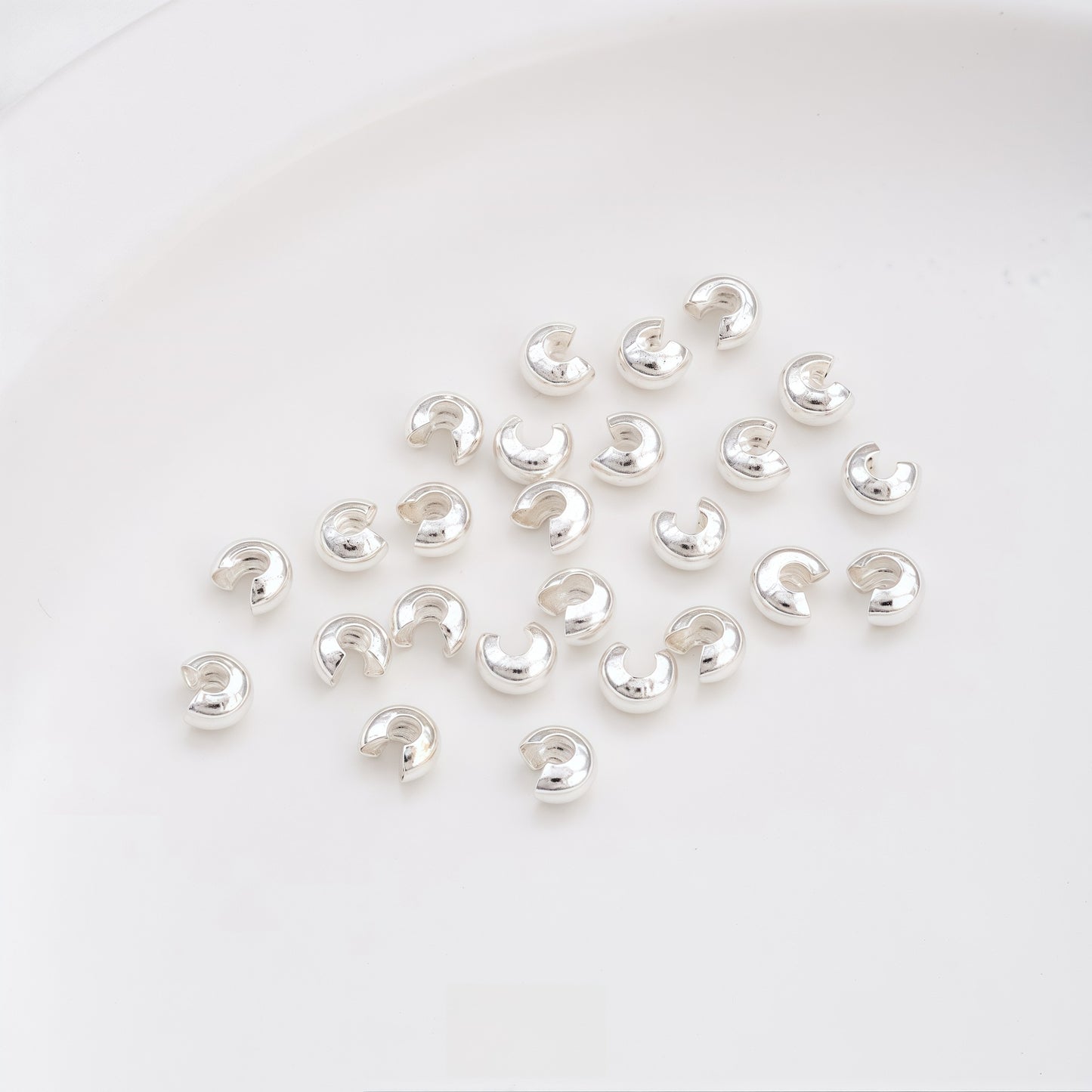 14K Gold Plated Positioning Tube End Clasps | Wholesale DIY Jewelry Findings for Necklaces/Bracelets - Crushable Beads