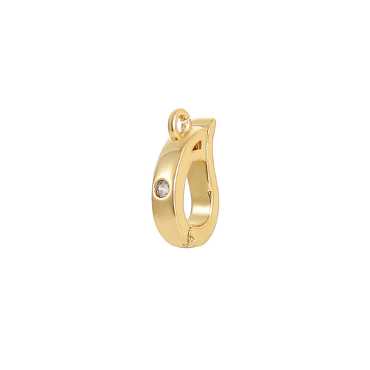 14K gold-plated micro-inlaid zircon clasp