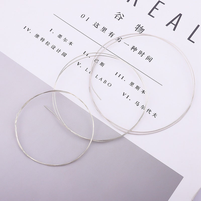 925 Sterling Silver Beading Wire - Versatile DIY Craft Wire for Bracelet Necklace Jewelry Supplies