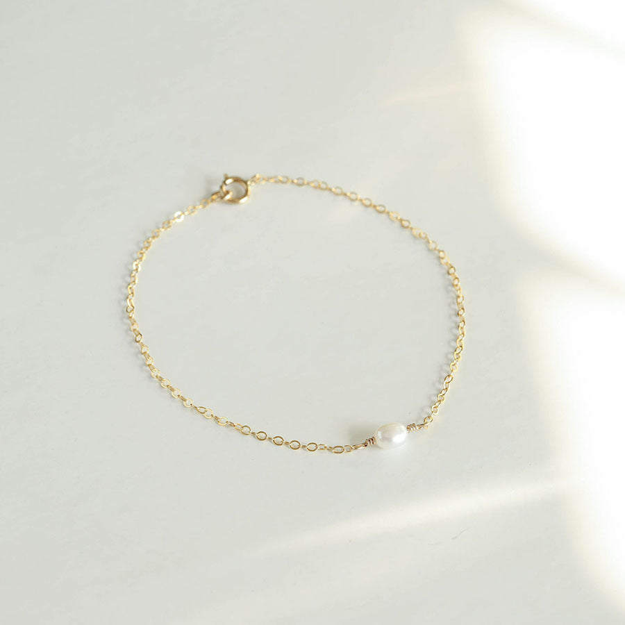 18K Gold Plated Titanium Steel - Tarnish Resistant Natural Freshwater Pearl Necklace
