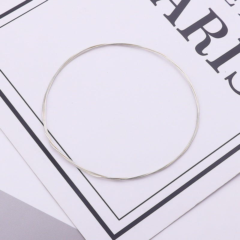 925 Sterling Silver Beading Wire - Versatile DIY Craft Wire for Bracelet Necklace Jewelry Supplies