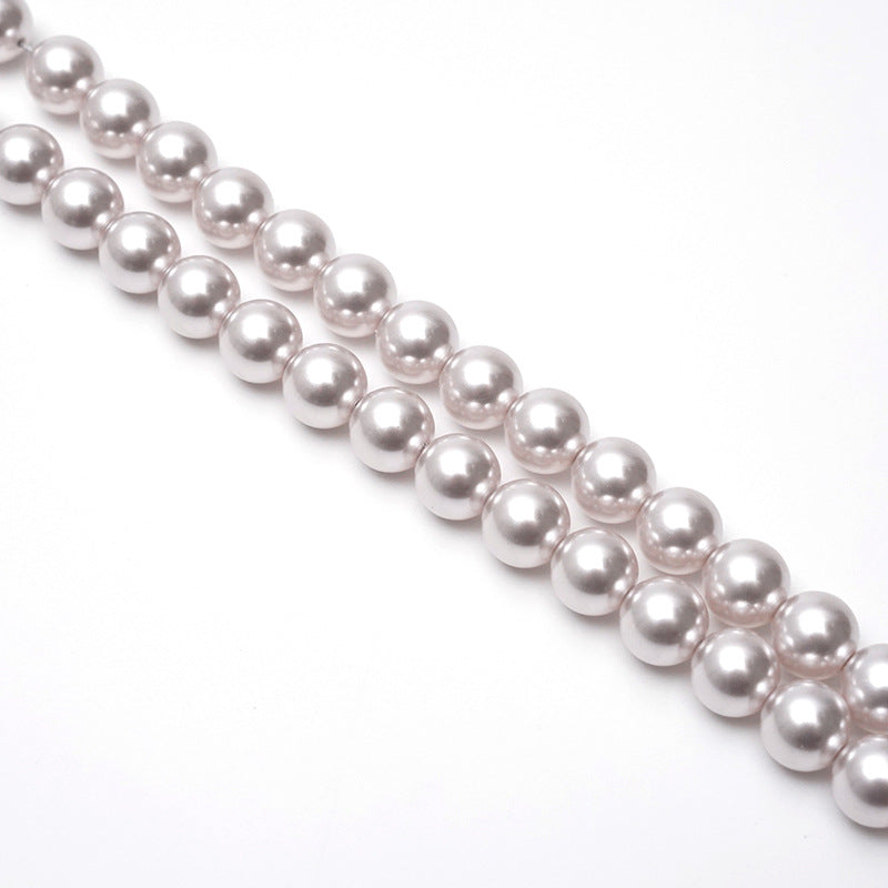 High-Shine Round Faux Swarovski-Style Pearls | DIY Jewelry Loose Beads (Bracelet/Necklace/Pendant)