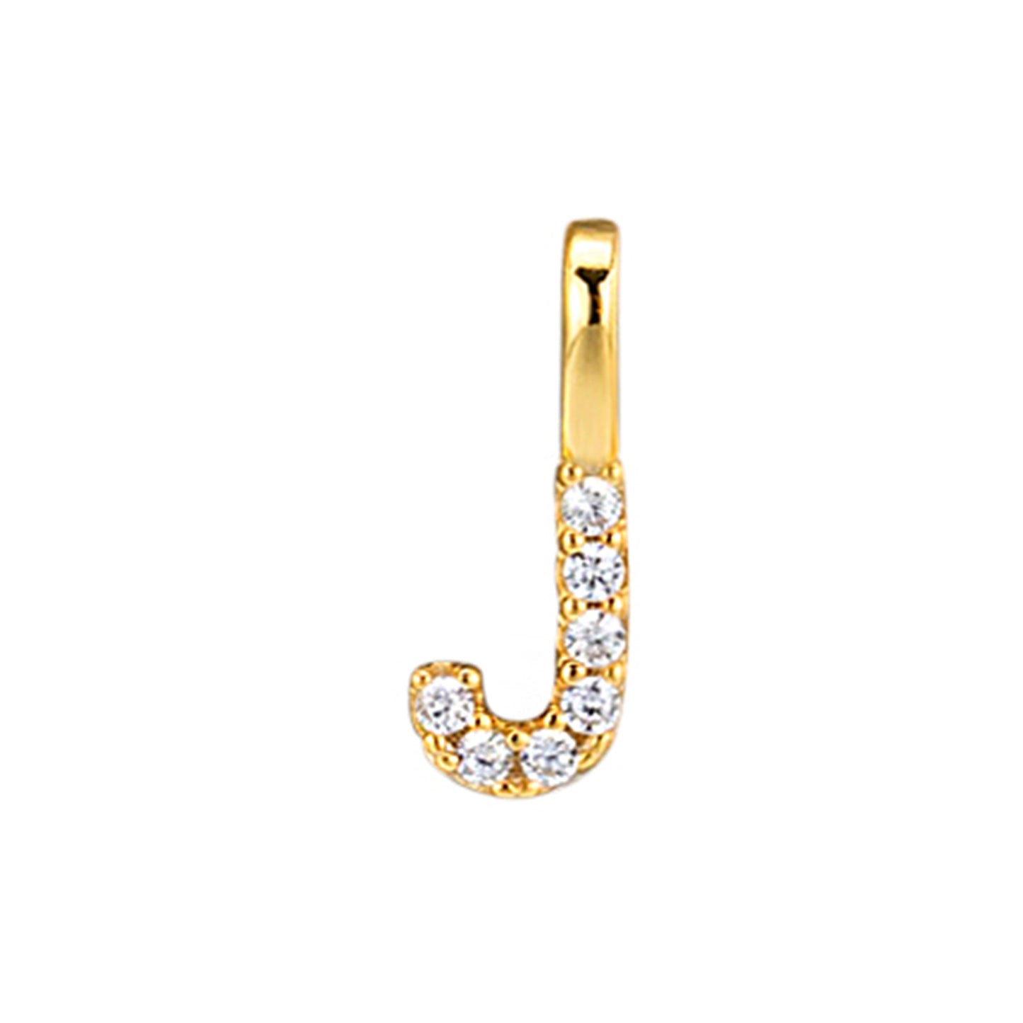 S925 Sterling Silver Custom Name Letter Pendants | Full Zircon Initial Necklaces