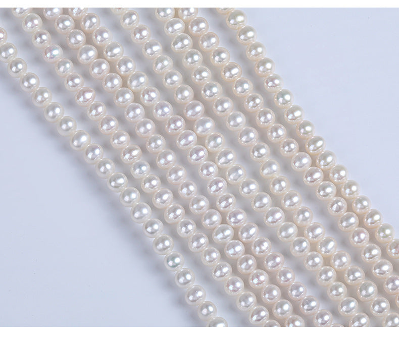 Zhuji Freshwater Pearl Beads for DIY Necklace - Near Round Almost Flawless Jewelry Making Supplies