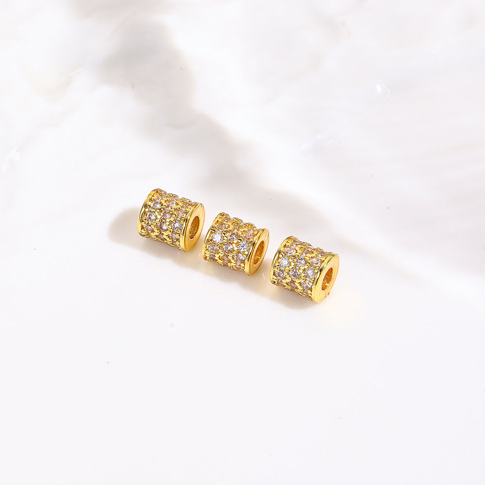 Tarnish-Resistant 18K Gold Plated Copper Spacer Beads | DIY Loose Beads for Bracelets/Necklaces - Crystal Pearl Jewelry Findings