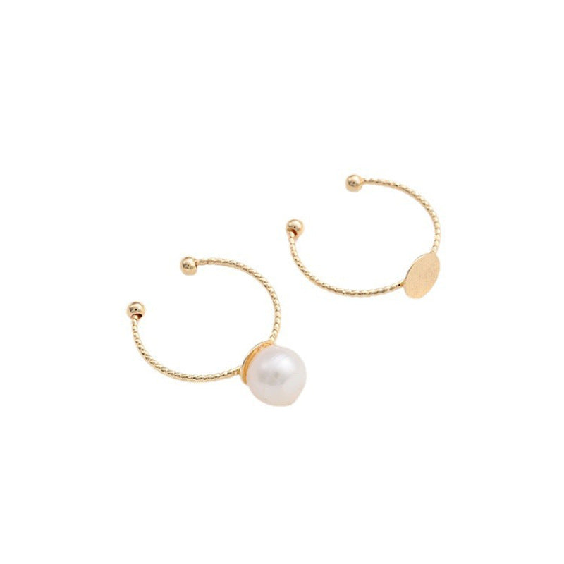 Tarnish-Resistant 14K Gold Plated Ring Settings | Flat/Open Filigree DIY Ring Blanks - For Half-Drilled Beads & Glue-On Cabochons