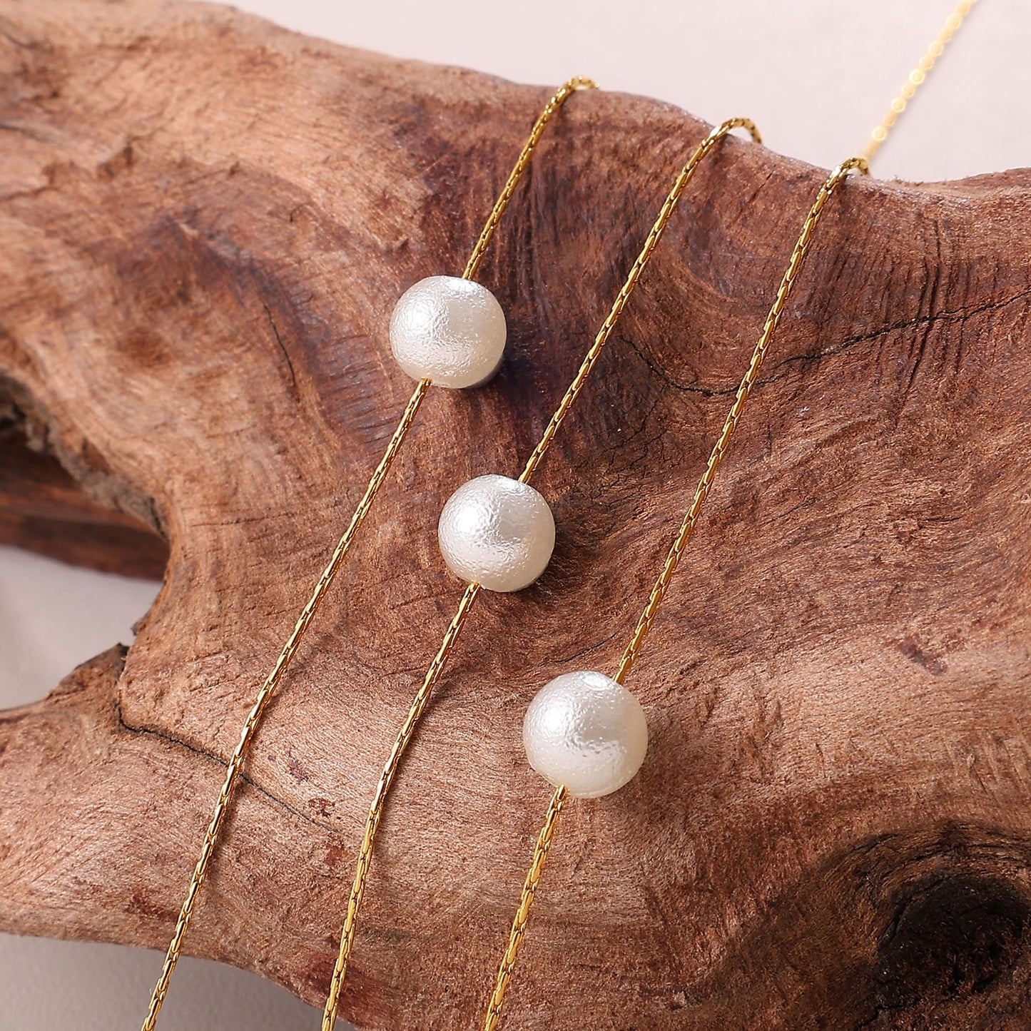 French Ins Style Pearl Layered Choker - Sweet Girl Gentle Light Luxury Collarbone Chain