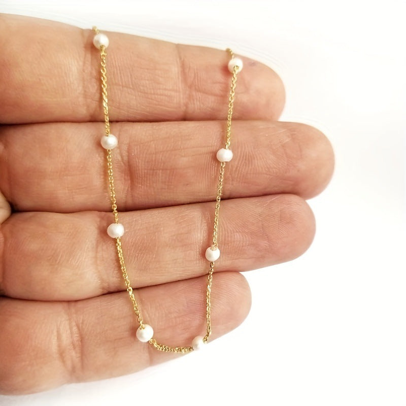 Women's Imitation Pearl Clavicle Chain - Pendant Necklace