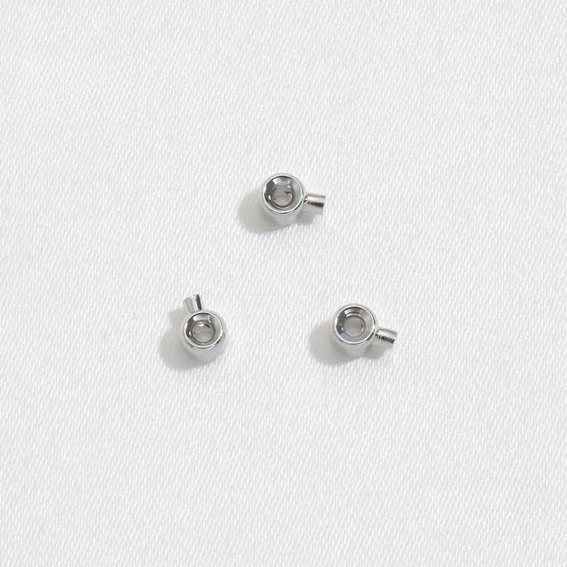 14K Gold Plated Positioning Tube End Clasps | Wholesale DIY Jewelry Findings for Necklaces/Bracelets - Crushable Beads