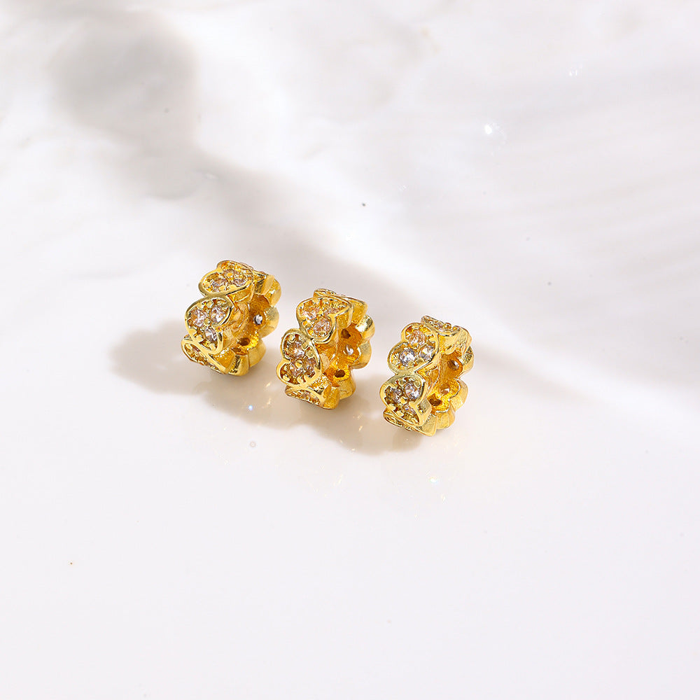 Tarnish-Resistant 18K Gold Plated Copper Spacer Beads | DIY Loose Beads for Bracelets/Necklaces - Crystal Pearl Jewelry Findings