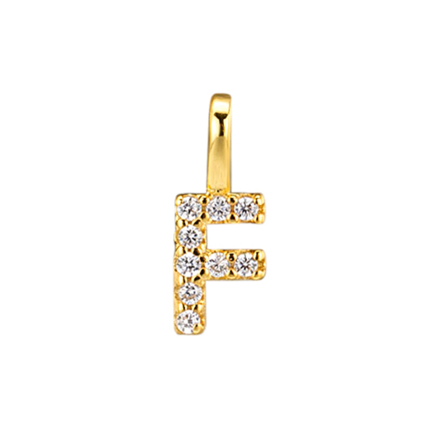 S925 Sterling Silver Custom Name Letter Pendants | Full Zircon Initial Necklaces