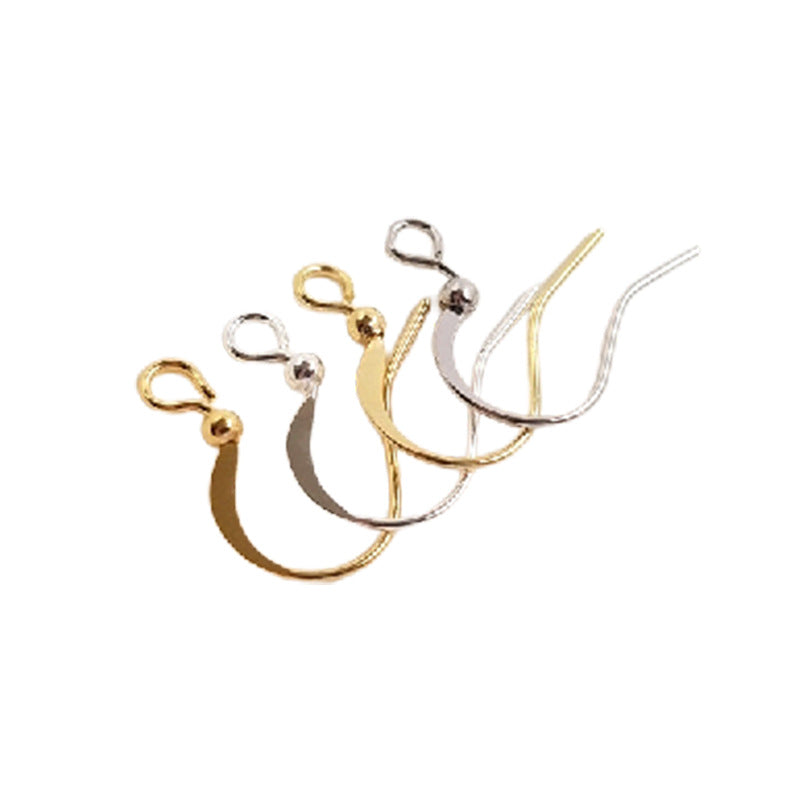 Tarnish-Resistant 14K Light Gold & 18K Real Gold Plated Flat Ear Hooks | DIY Earring Findings Craft Supplies
