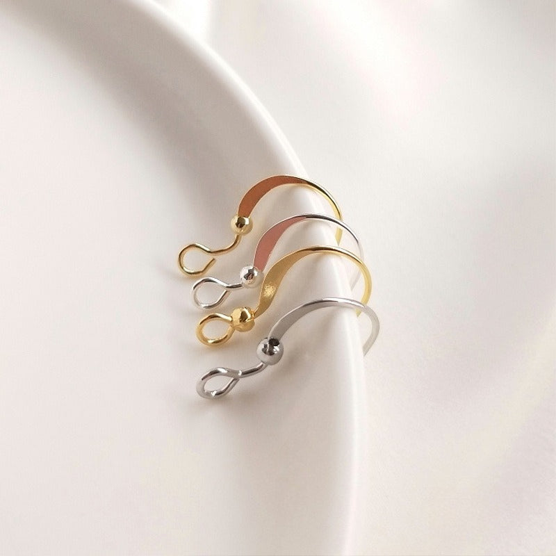 Tarnish-Resistant 14K Light Gold & 18K Real Gold Plated Flat Ear Hooks | DIY Earring Findings Craft Supplies