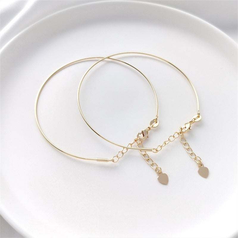 14K Gold Filled Screw Copper Wire Bangle